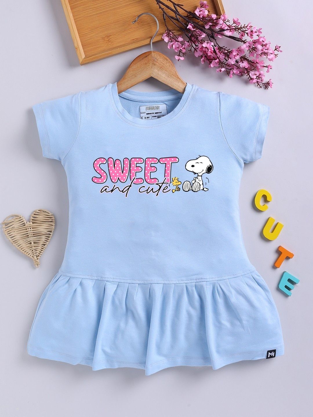 YK X Minute Mirth Peanuts Printed A-Line Dress