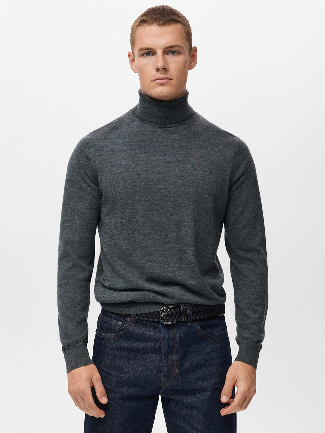 MANGO MAN Merino Wool Pullover