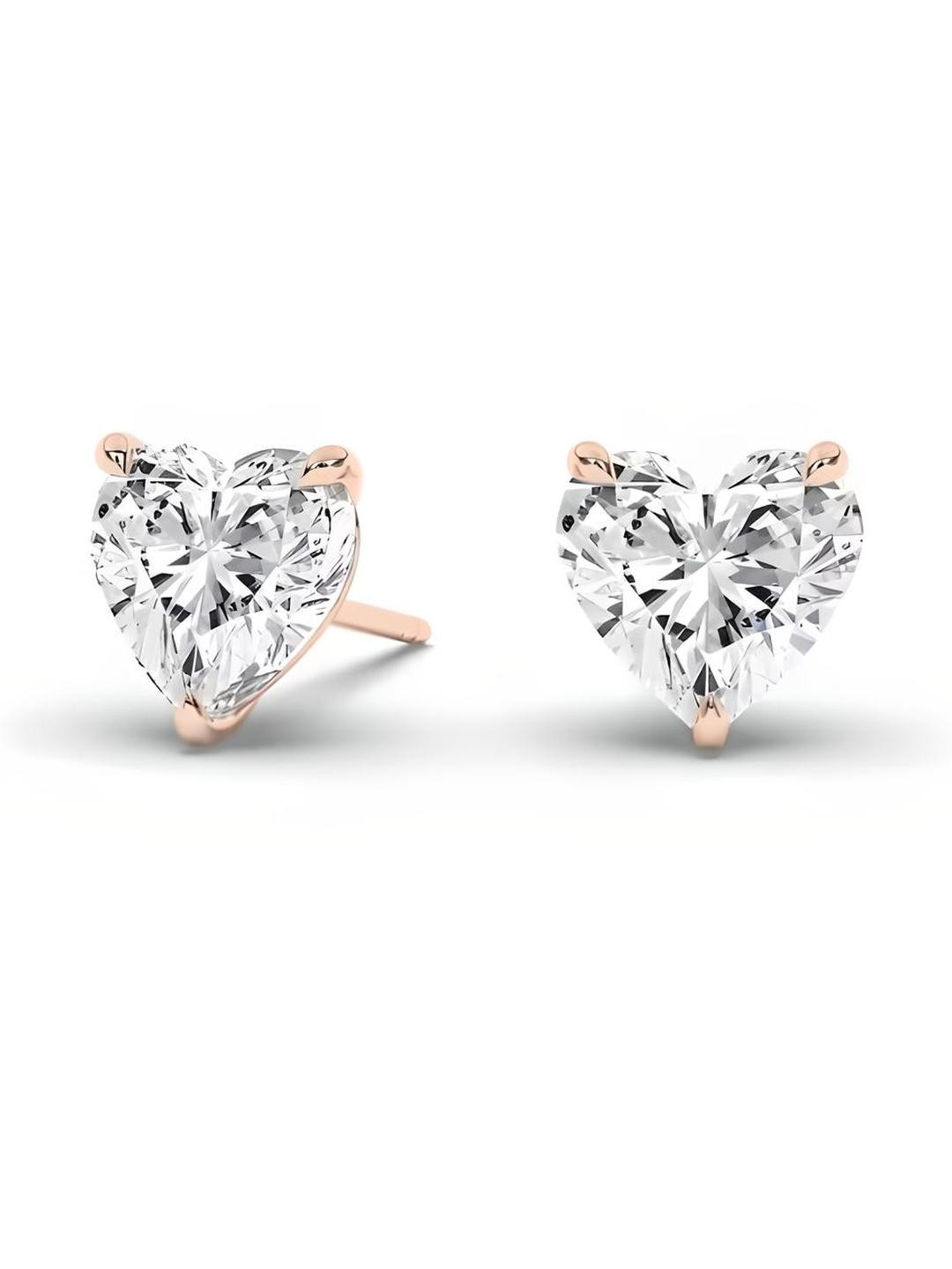RAGABANDHA DESIGN STUDIO Rose Gold-Plated Silver Zircon Studs