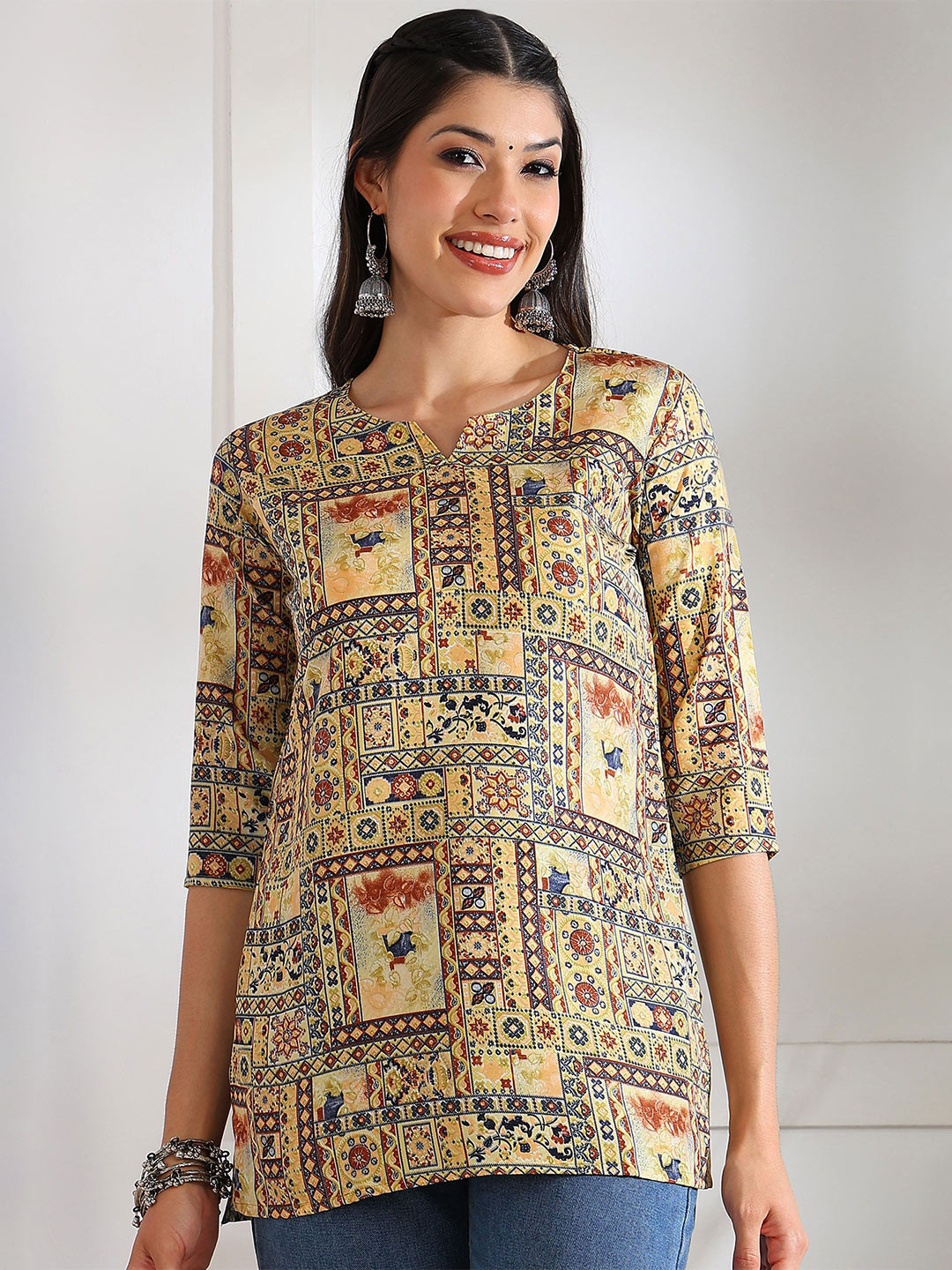 Moda Rapido Women Ethnic Motifs Printed Short Kurti