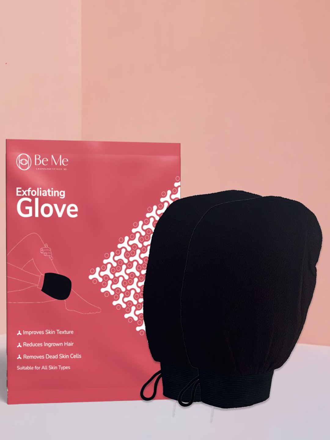 BE ME Set Of 2 Exfoliating Gloves