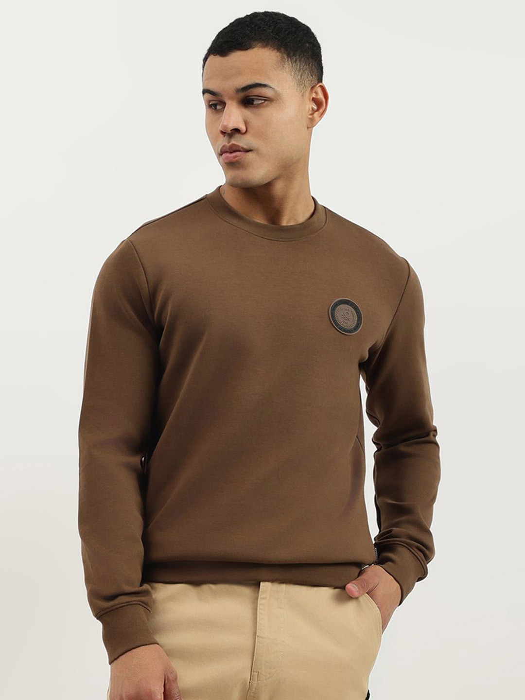 United Colors of Benetton Men Round Neck Pullover Sweatshirt