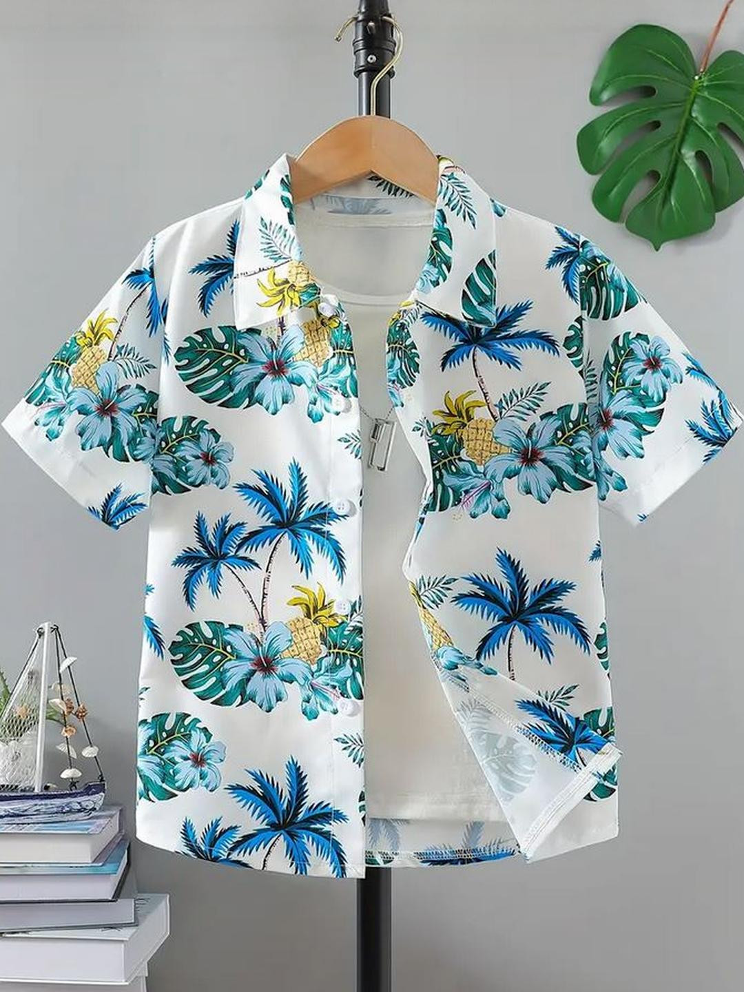 SHREE VANKIYA HANUMANJI FASHION Kids Floral Printed Shirt