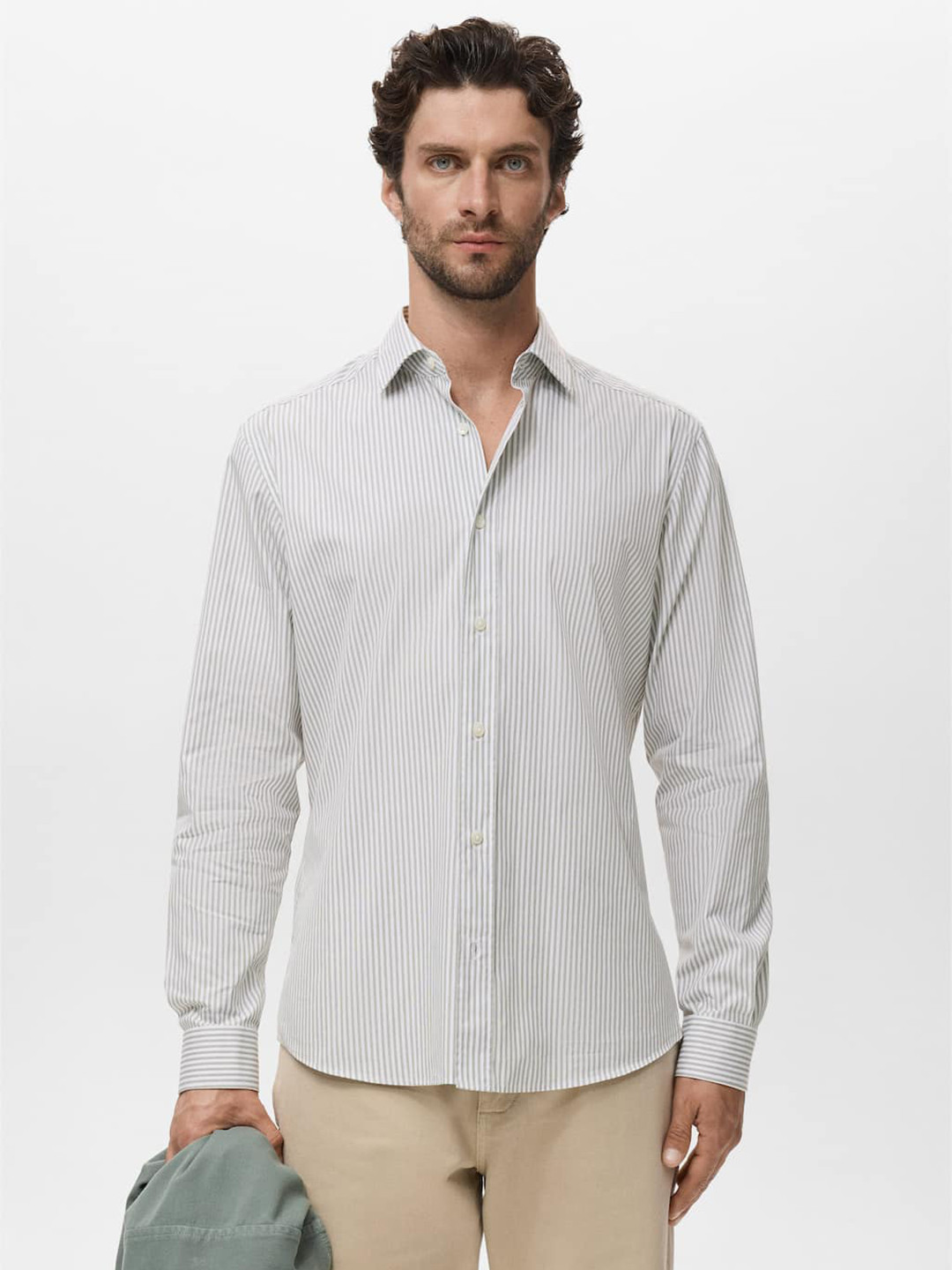 MANGO MAN Striped Casual Shirt