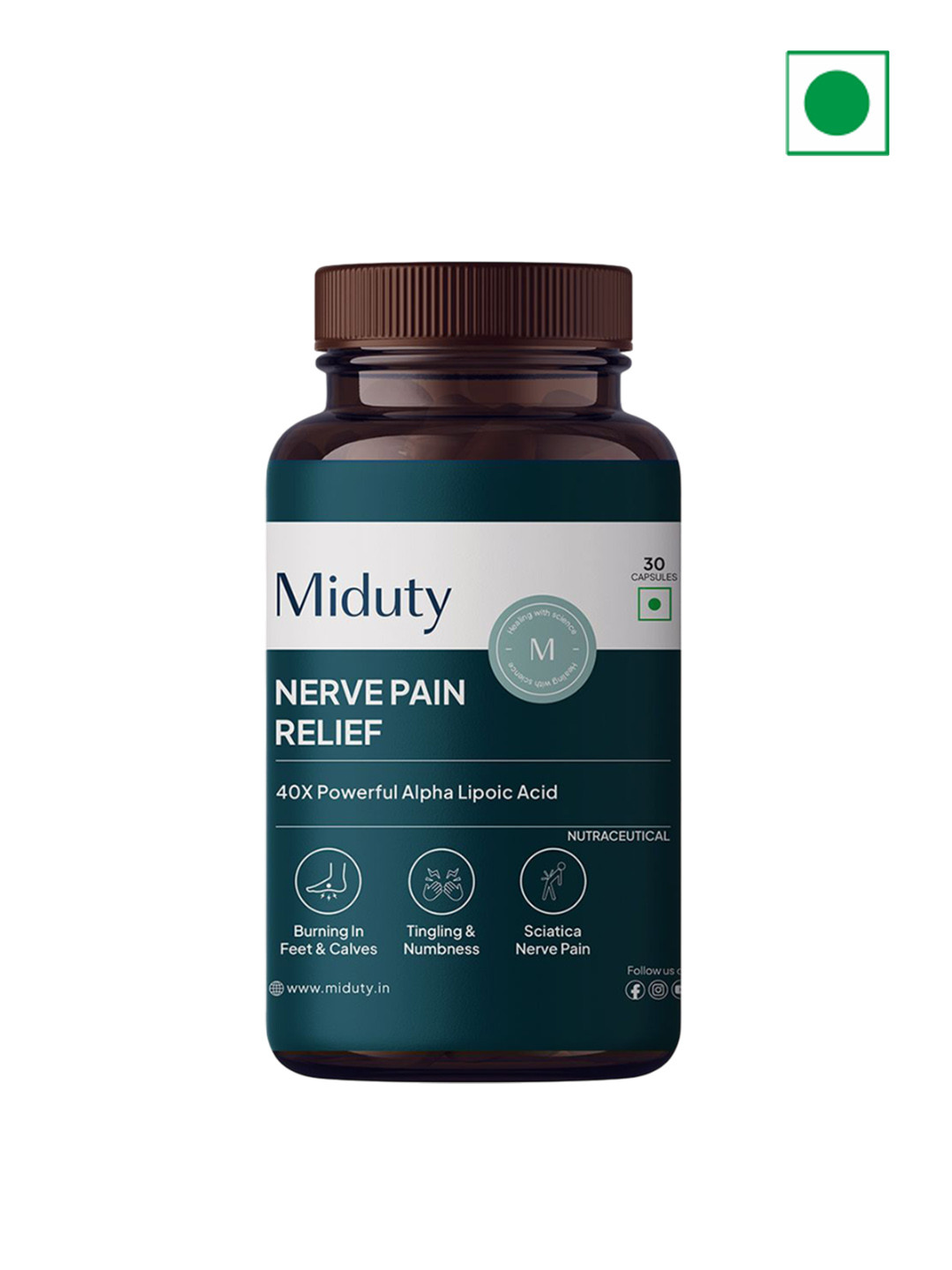 MIDUTY Nerve Pain Capsules - 30 Capsules