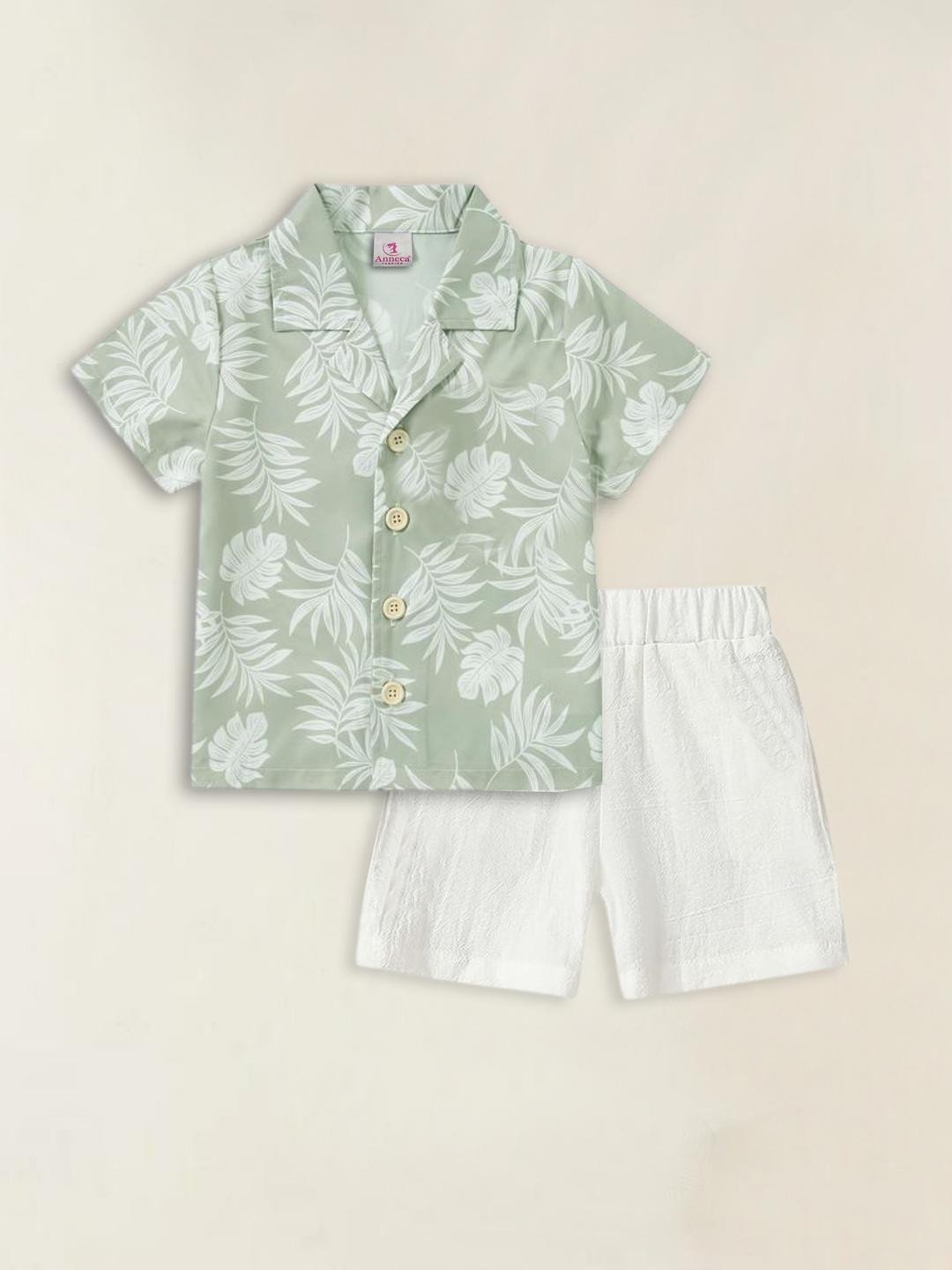 IRSIA Girls Linen Clothing Set