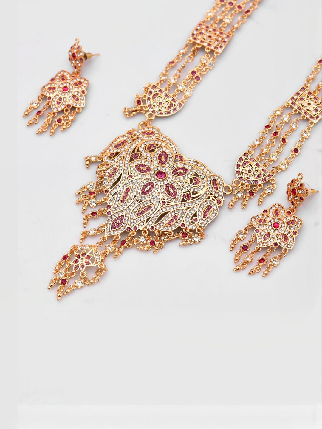 Rozy Styles Rajputi Kundan Pearls Polki Necklace & Earring