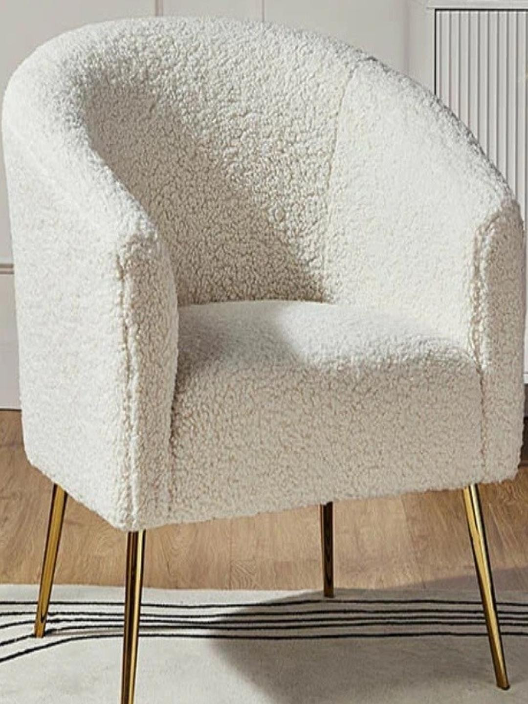 DOE BUCK White Cushion lounge chair