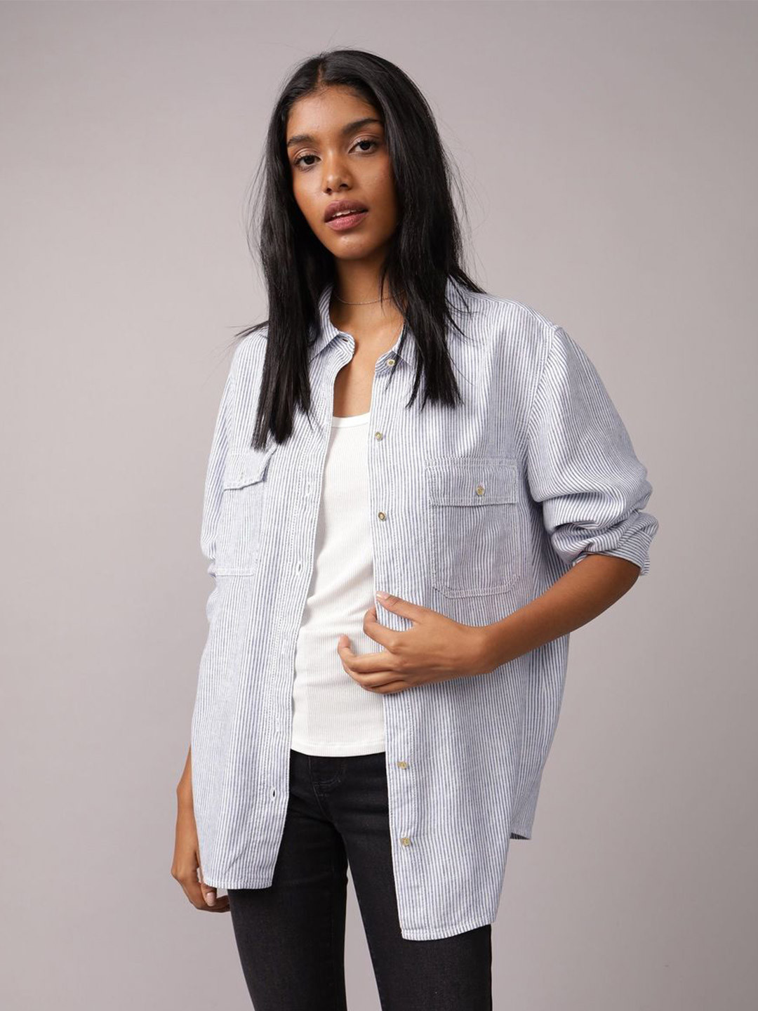 AMERICAN EAGLE OUTFITTERS Women Striped Top