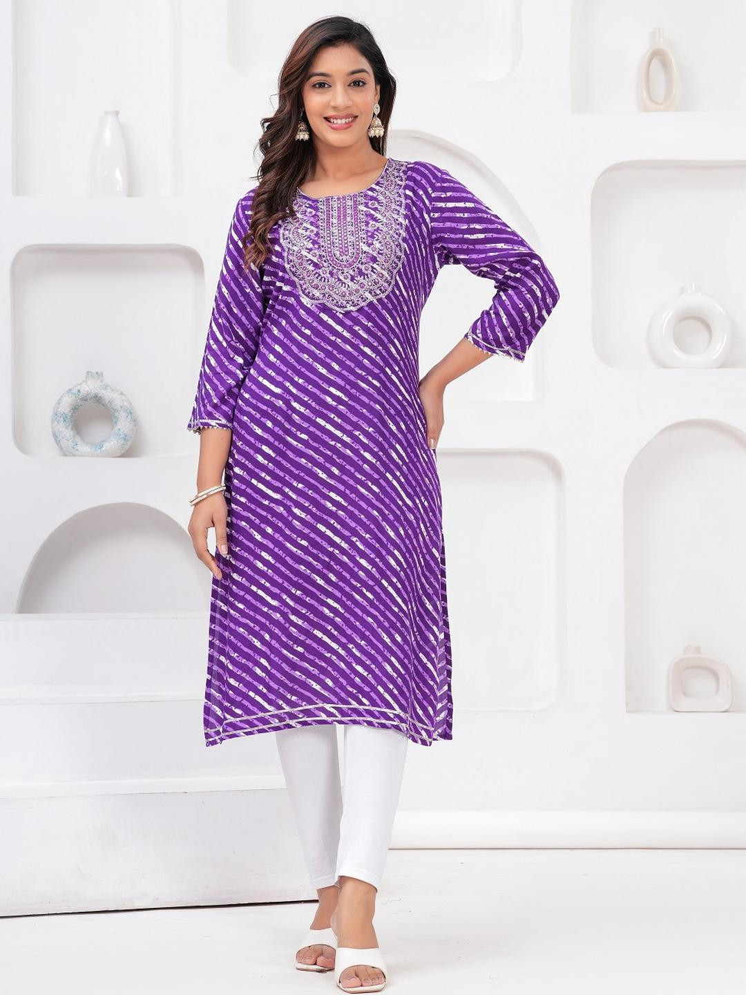 JAIPUR SARAI Leheriya Kurti