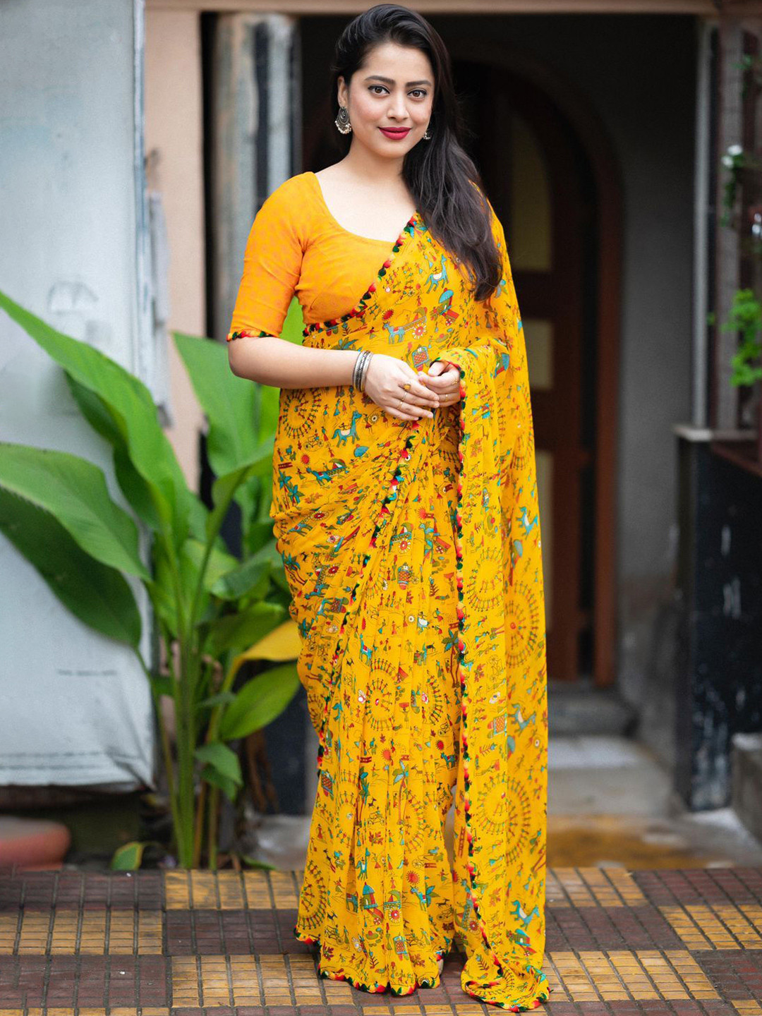 all about you Saree With Blouse Peice