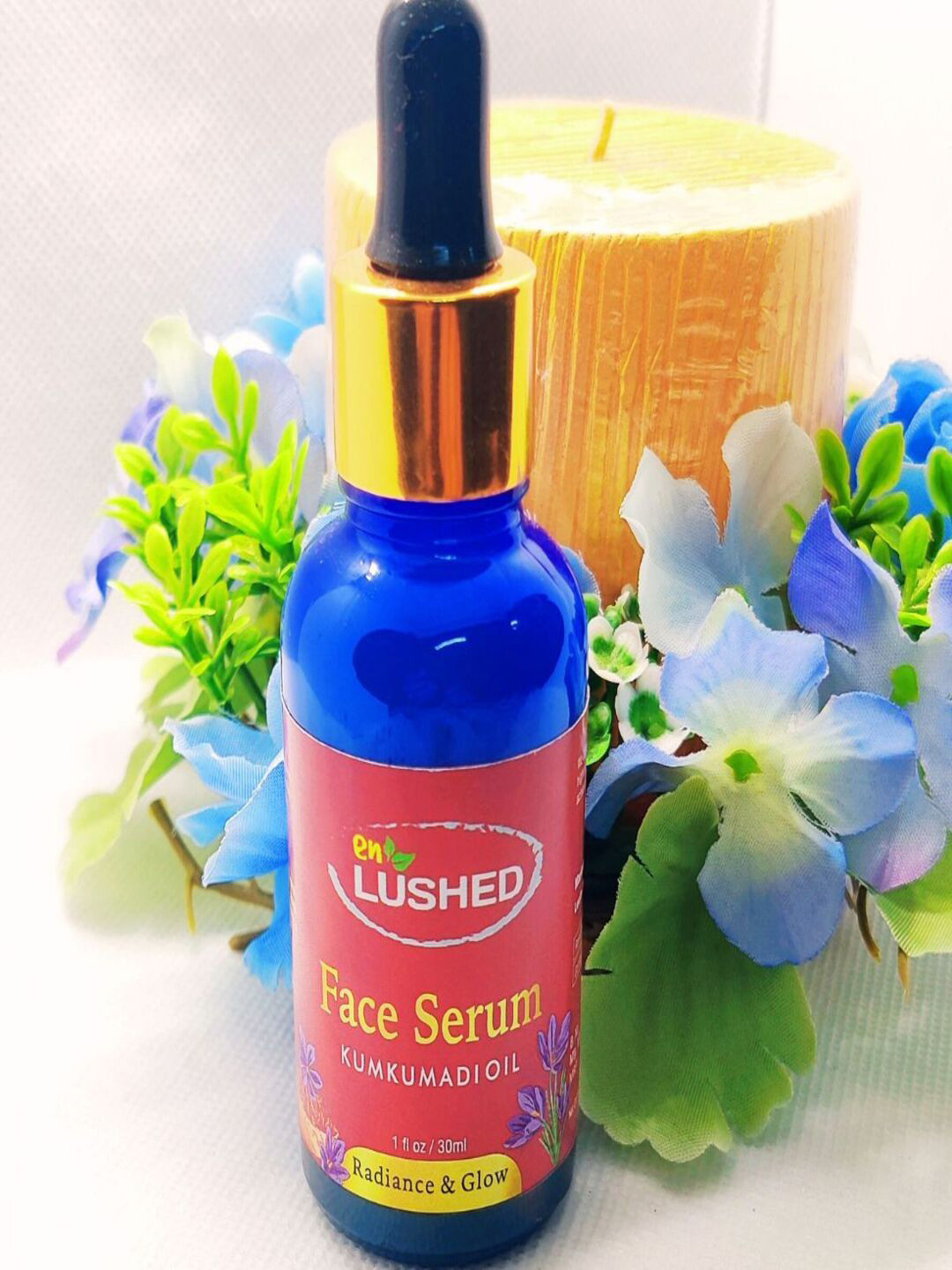 ENLUSHED Pure & Natural Herbal Kumkumadi Face Serum For Radiance & Glow - 30 ml