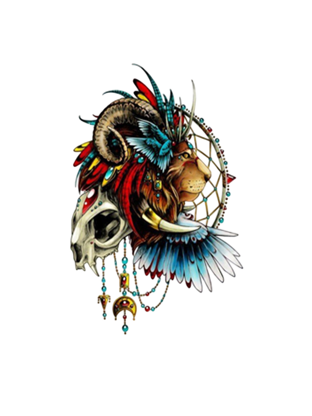 VOORKOMS Tiger Matte Finish Realistic Semi Temporary Waterproof Body Tattoo