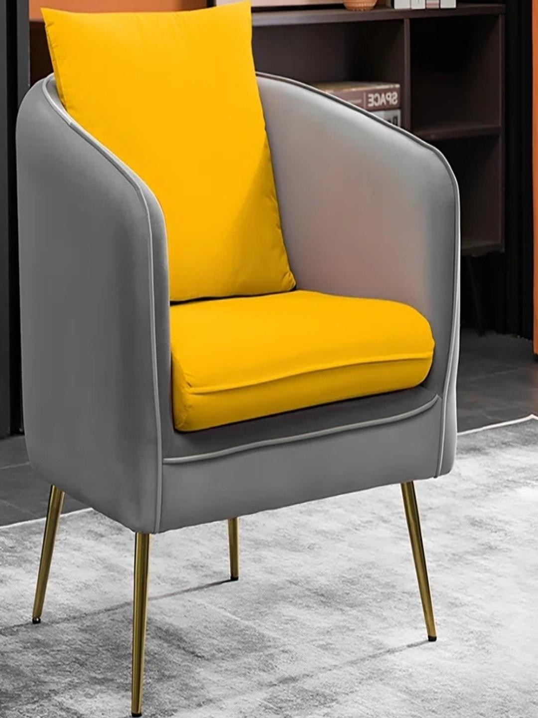 DOE BUCK Yellow Cushion lounge chair