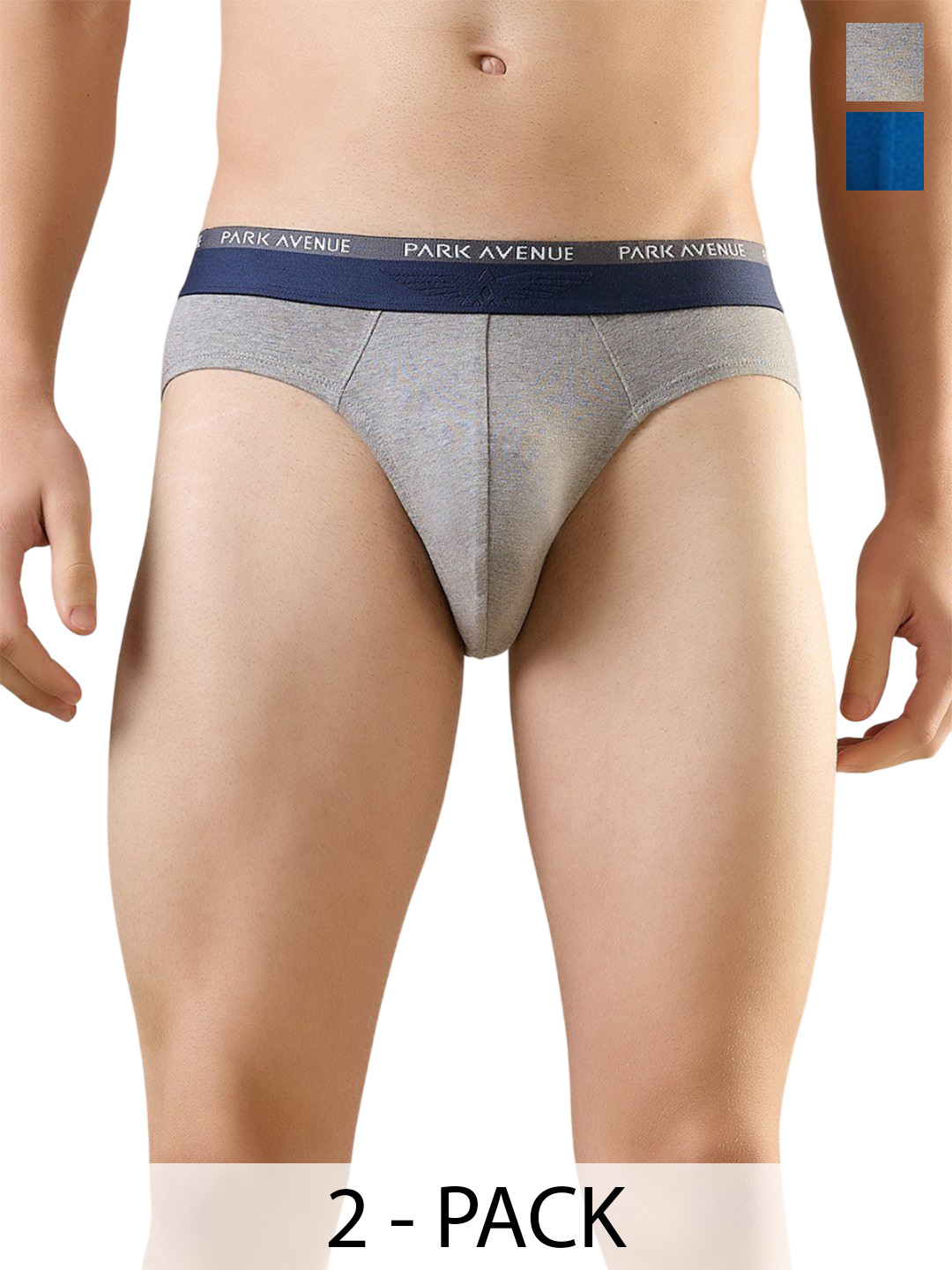 Park Avenue Men Pack Of 2 Mid-Rise Basic Briefs PZRX00280-X4
