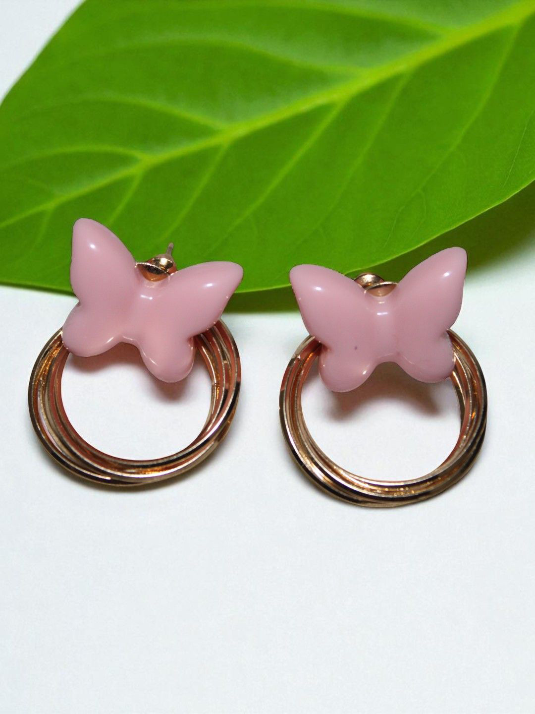 Jolly Faces Butterfly Shaped Studs