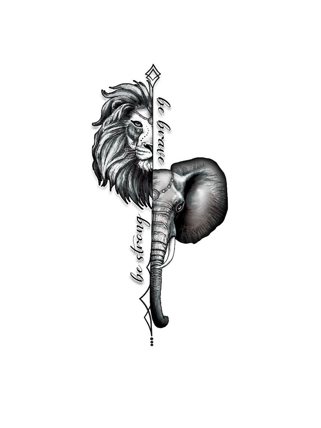 VOORKOMS Lion King Waterproof Temporary Body Tattoo