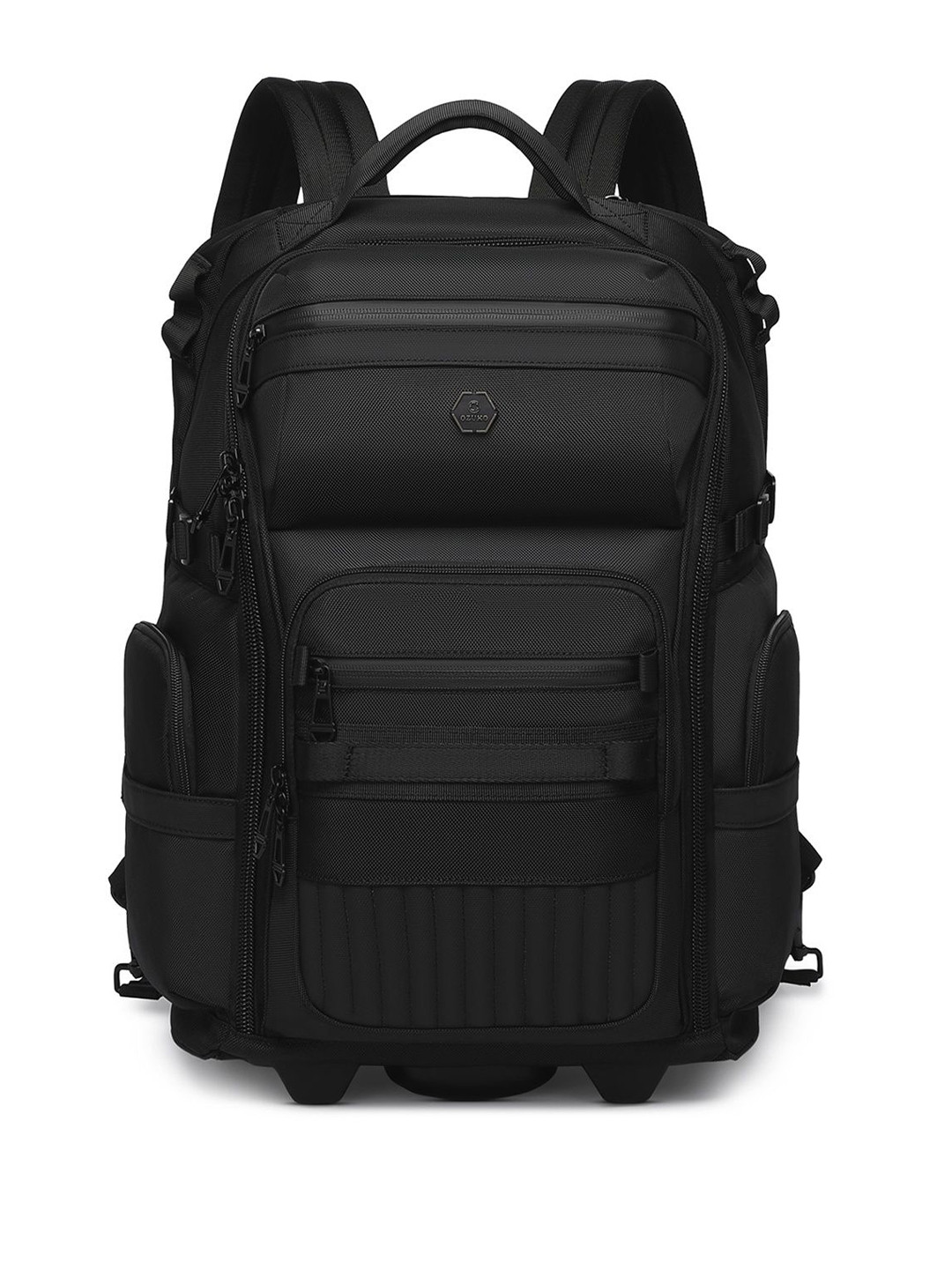 OZUKO GLIDEPACK Range Black Soft Trolley Backpack