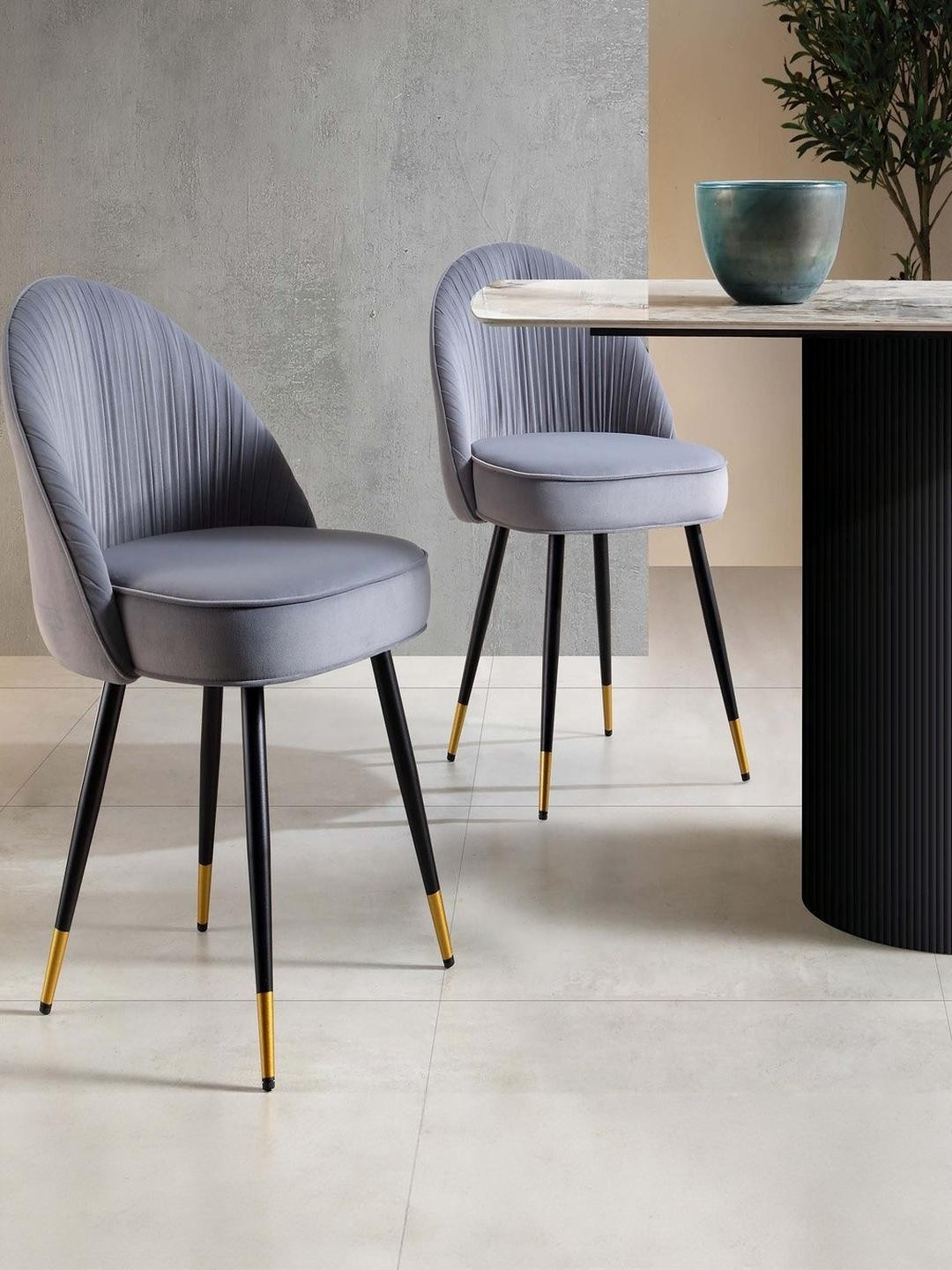 DOE BUCK MOMENCE DINING GREY METAL CHAIR