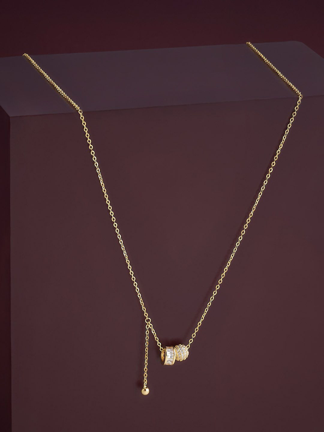 Kushal's Fashion Jewellery  92.5  Silver White Gold-Plated Contemporary Pendants