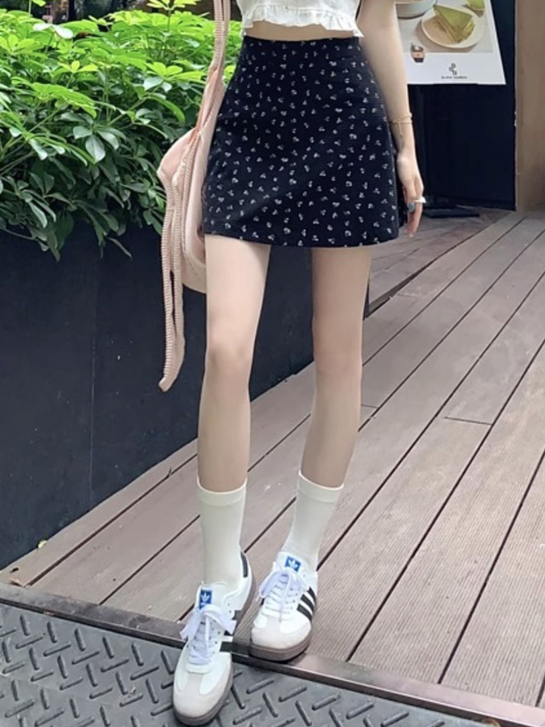 LULU & SKY Micro Printed A-Line Mini Skirt