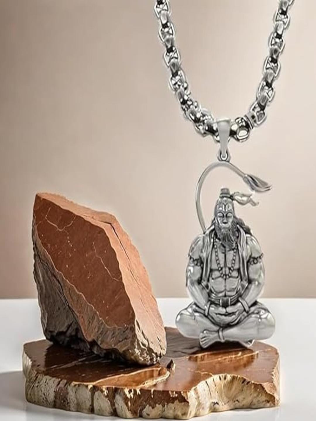 MK gallery Unisex Brass Silver-Plated Chain