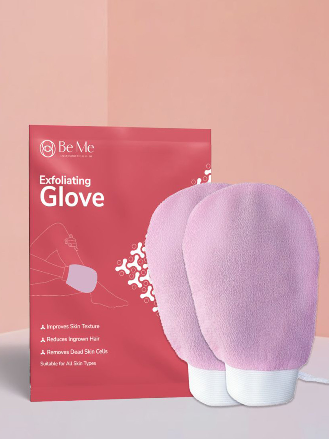 BE ME Set Of 2 Exfoliating Gloves