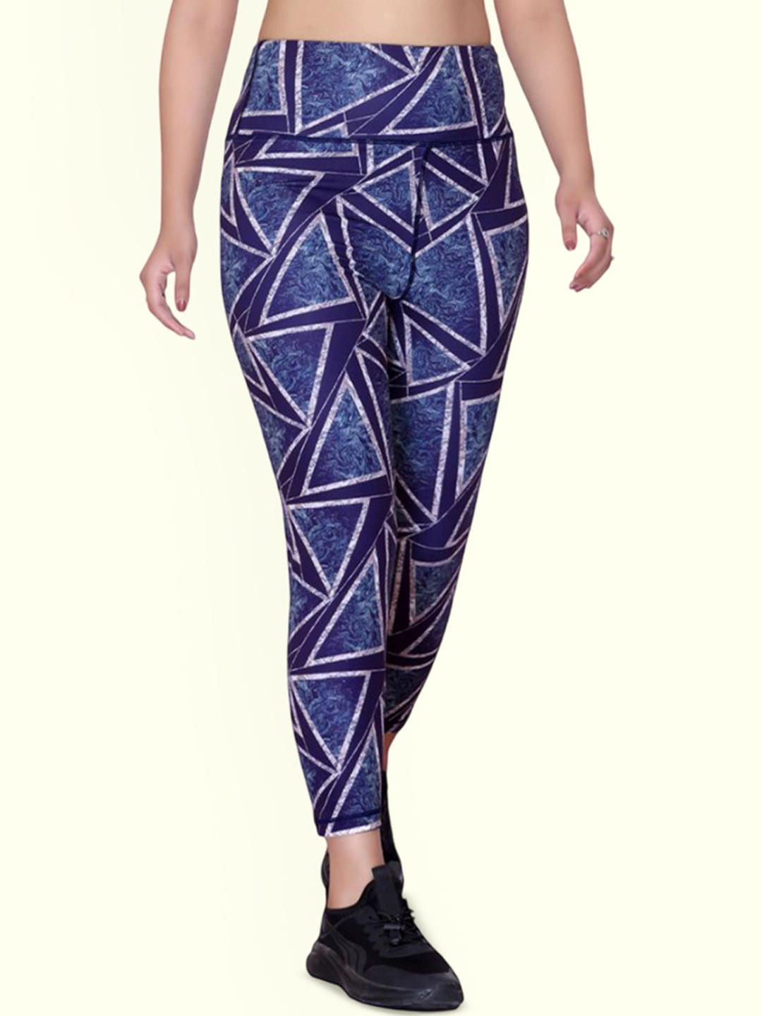 aarbee Printed All Weather High Rise Ankle Length Printed Gym Tights