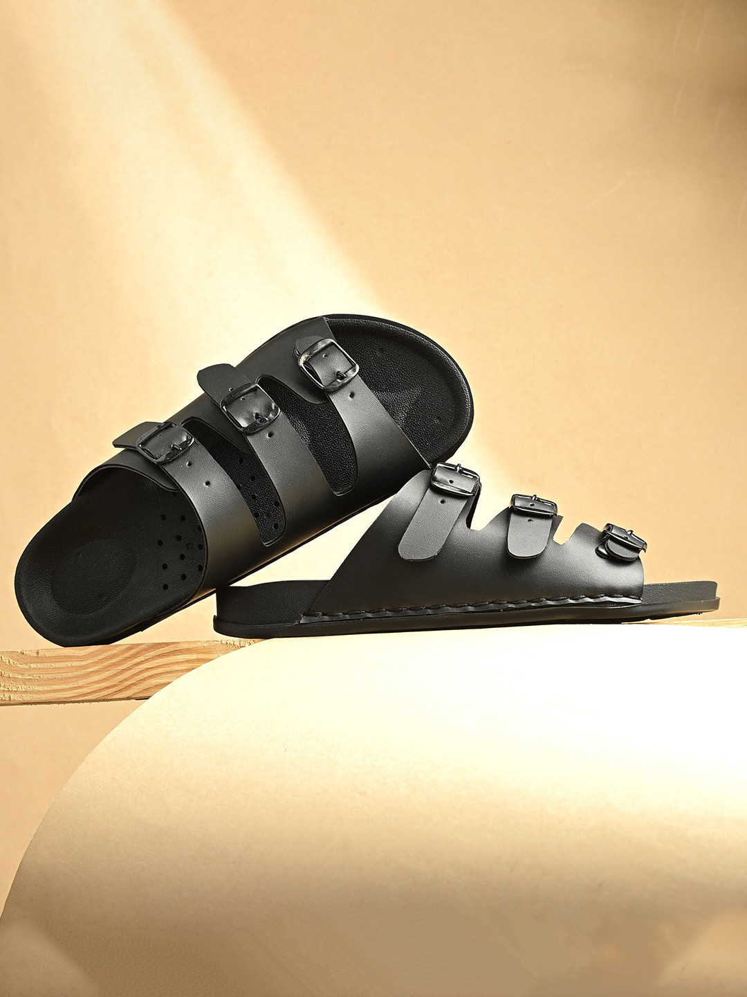 K Footlance Men Buckle Sliders