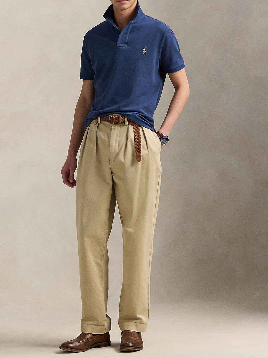 Polo Ralph Lauren Pure Cotton The Iconic Mesh Polo Collar T-shirt