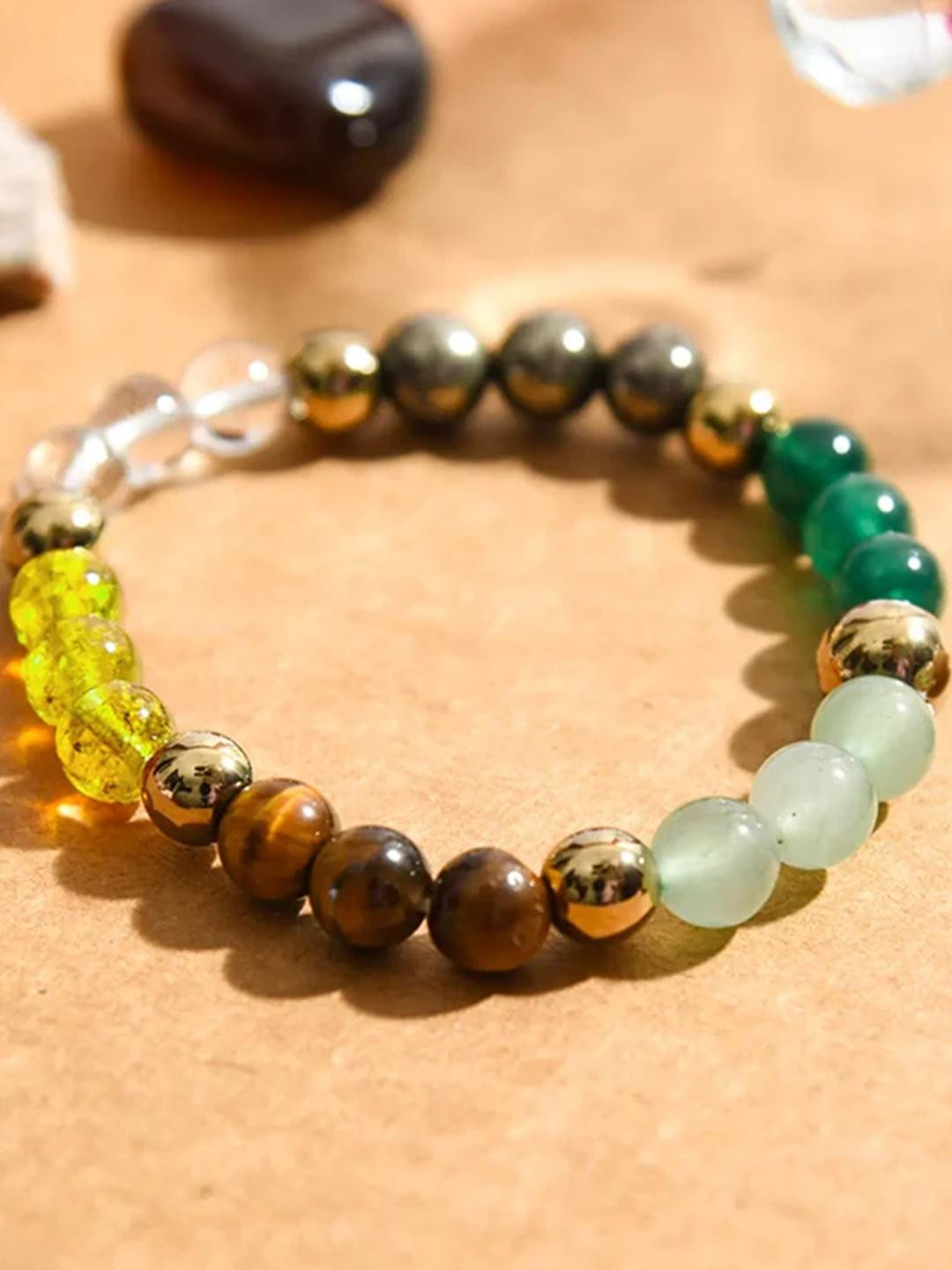 SENROAR Unisex Agate Dhan Yog Bracelet Bracelet