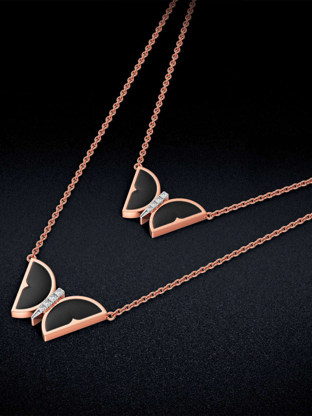 Joyalukkas Dusky Butterfly Elegance Diamond Necklace