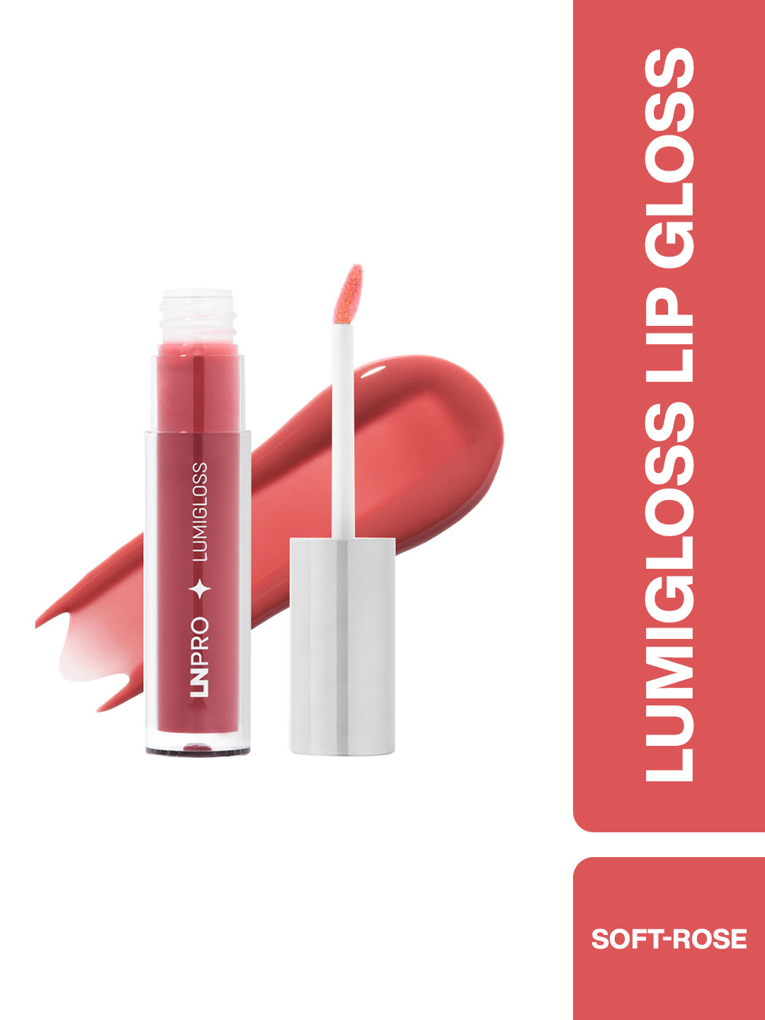 LN PRO  Lumi Gloss Easy Application Lip Gloss- 3.2 ml- Soft Rose 107