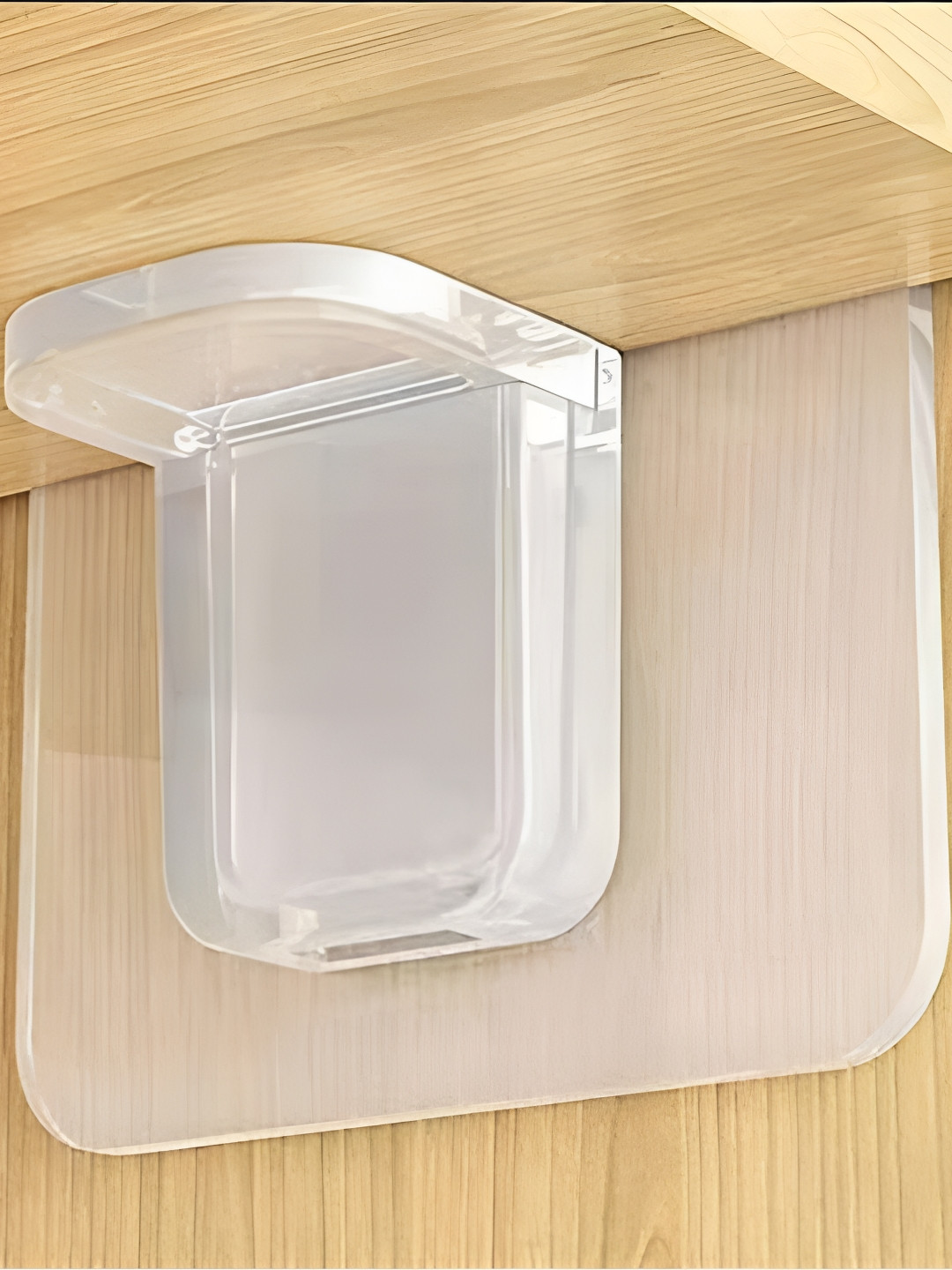 upkaranwale White Adhesive Wall Hooks