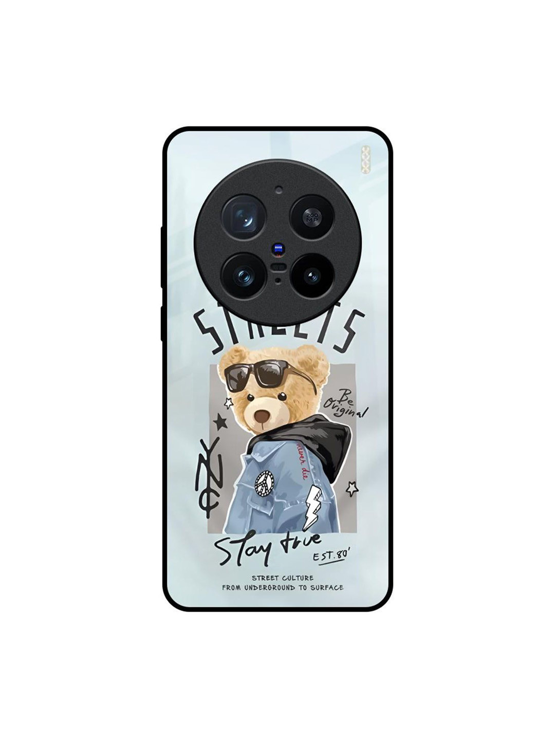 QRIOH Unisex Cartoon Characters Printed Vivo X200 Pro 5G Glass Back Case