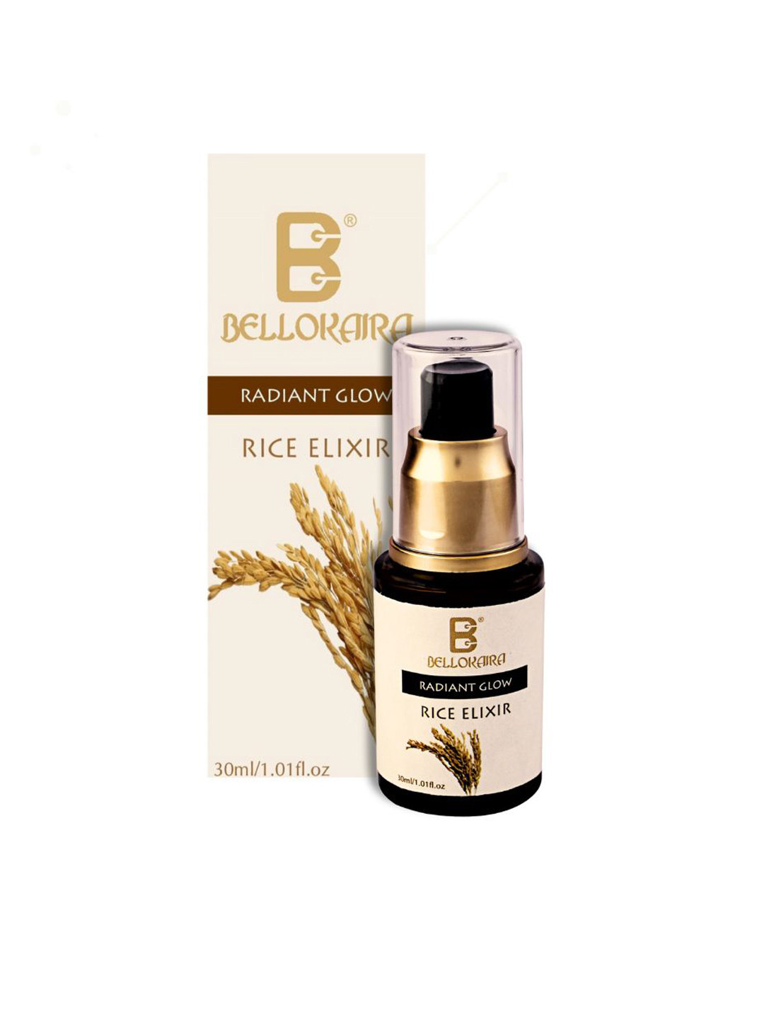 BELLOKAIRA Set Of 2 Rice Water Refreshing Face Toner- 100 ml & Face Serum- 30 ml