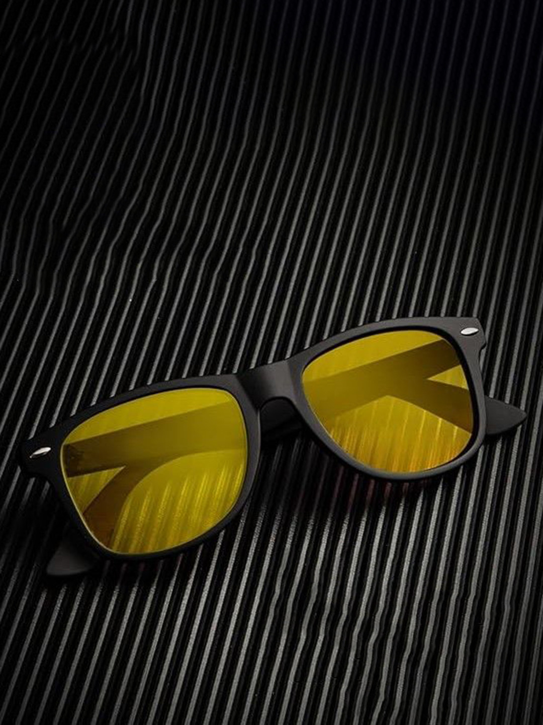 LEGEND EYEWEAR Unisex Yellow Square Sunglasses with UV Protected Lens SGLGSRMBZQKZENGW