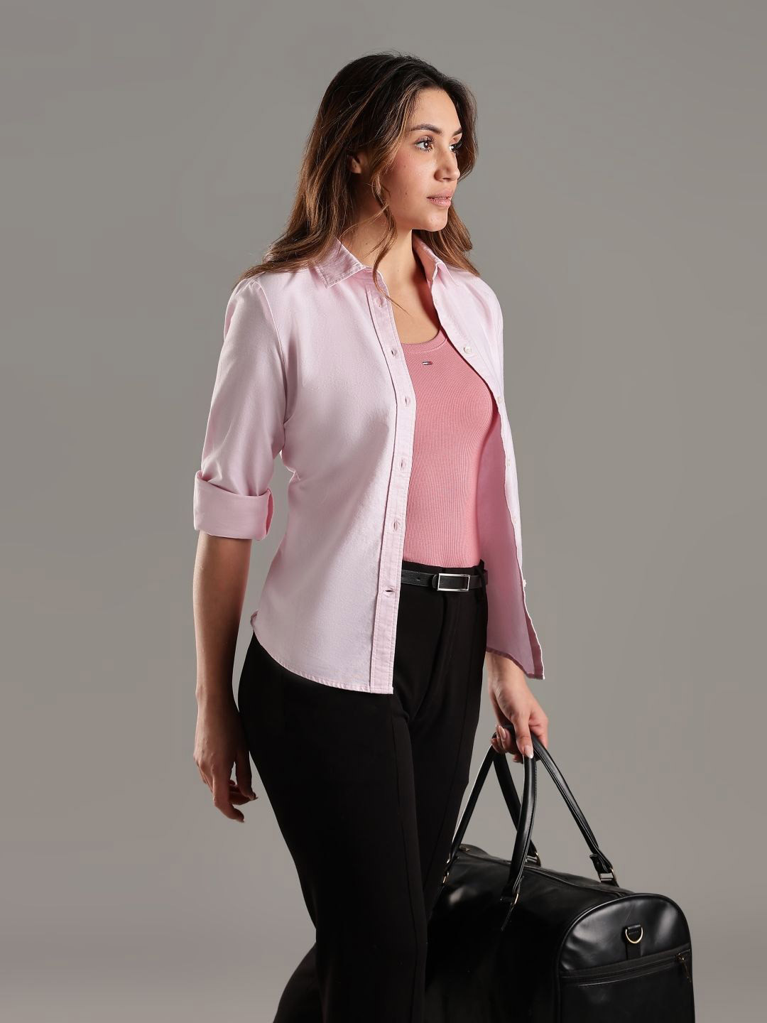 Tommy Hilfiger Outlet Spread Collar Pure Cotton Shirt