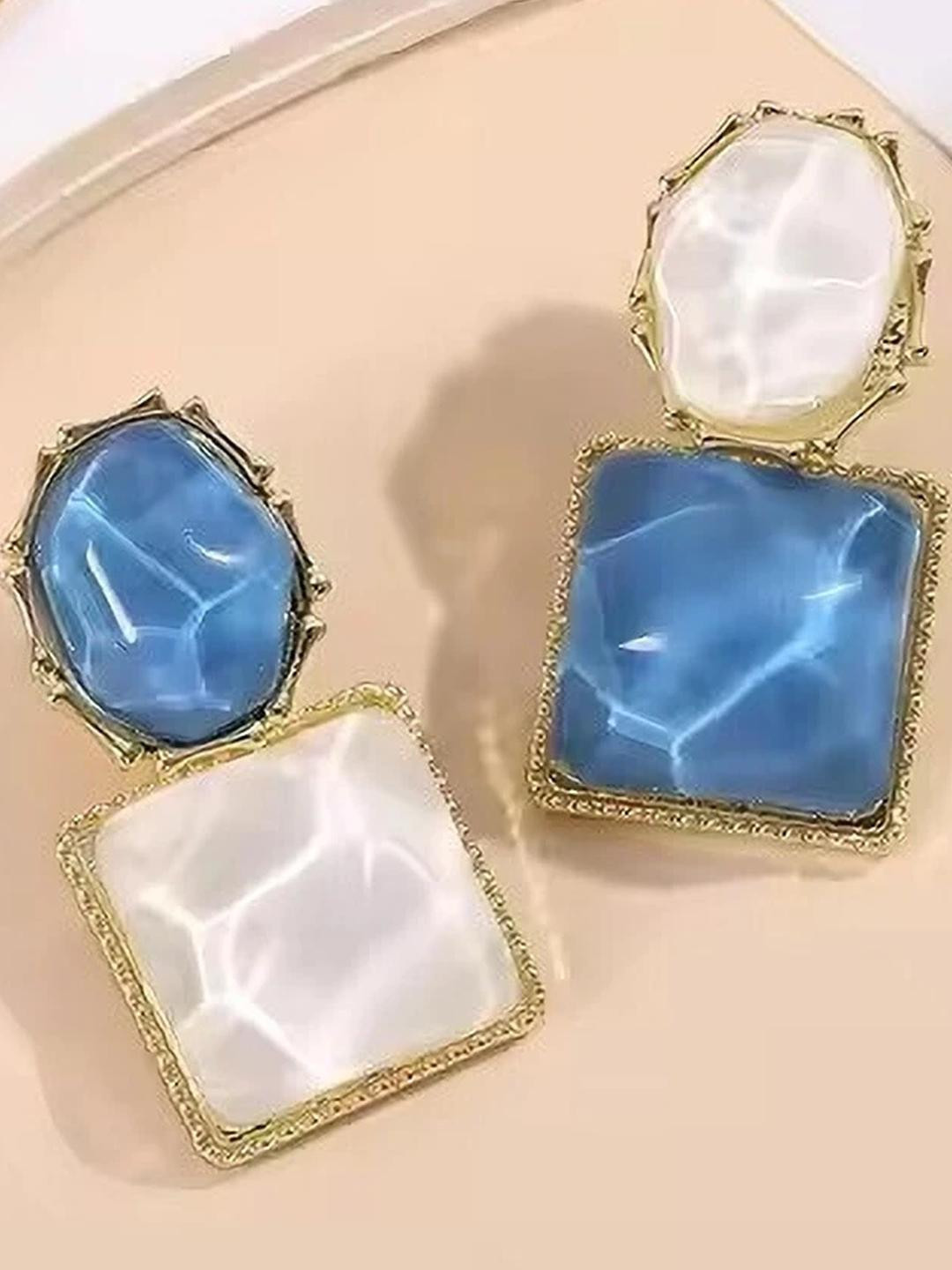 R A Enterprises Women Sea Green Earrings