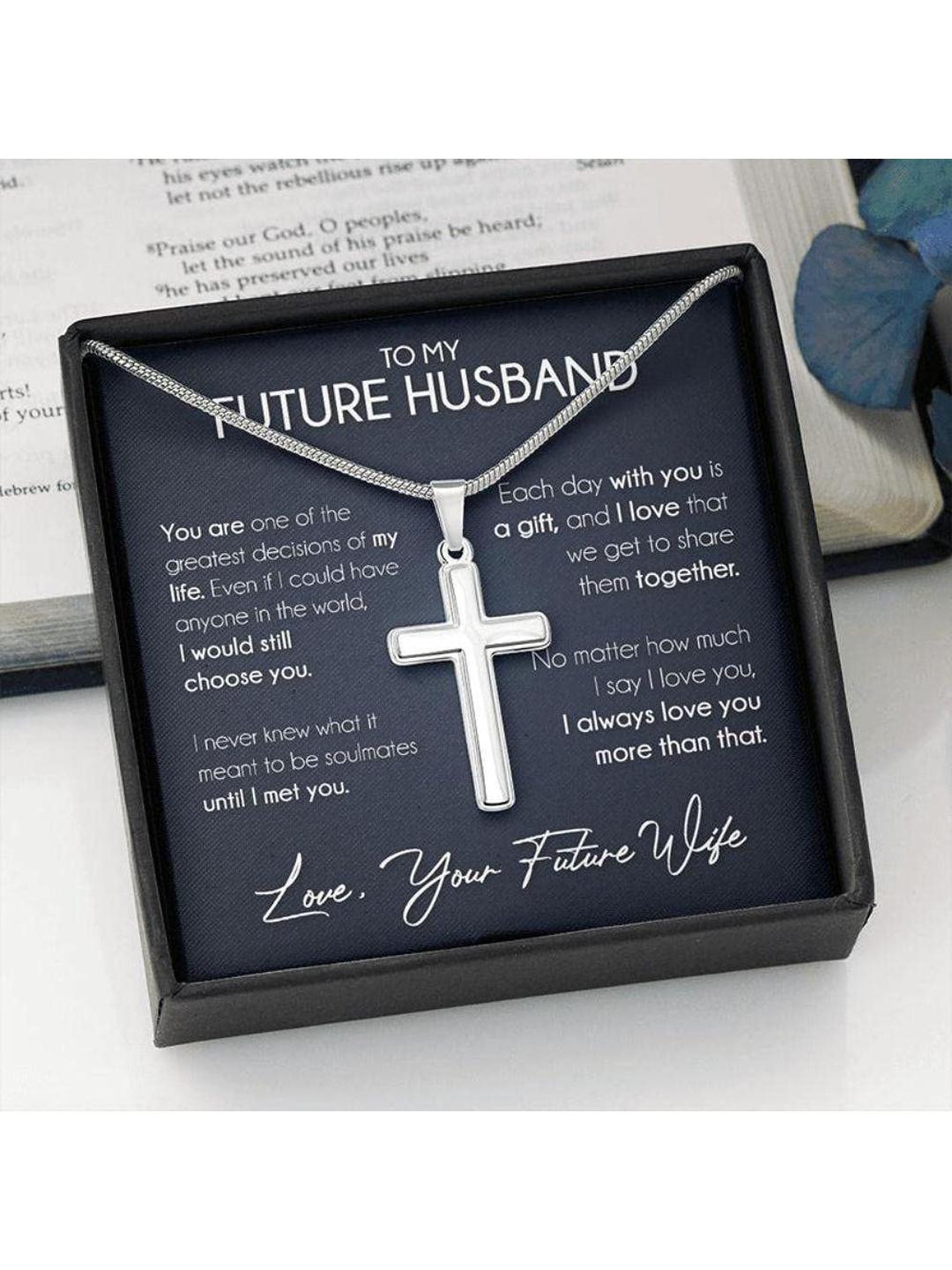 Sterling Silver Gift Husband Necklace, Boyfriend Necklace, Necklace Gift For Future Husband, Boyfri