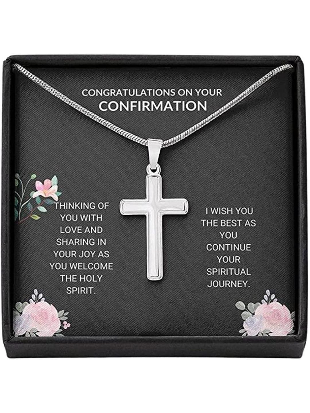 Rakva Men Sterling Silver Cross Shaped Necklace