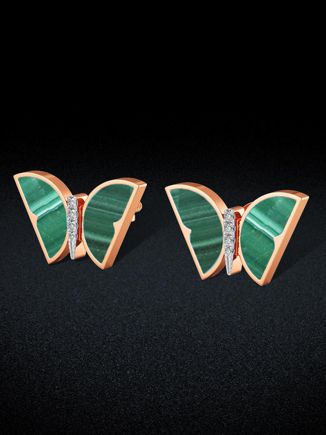 Joyalukkas Jade Flutter Diamond Earrings