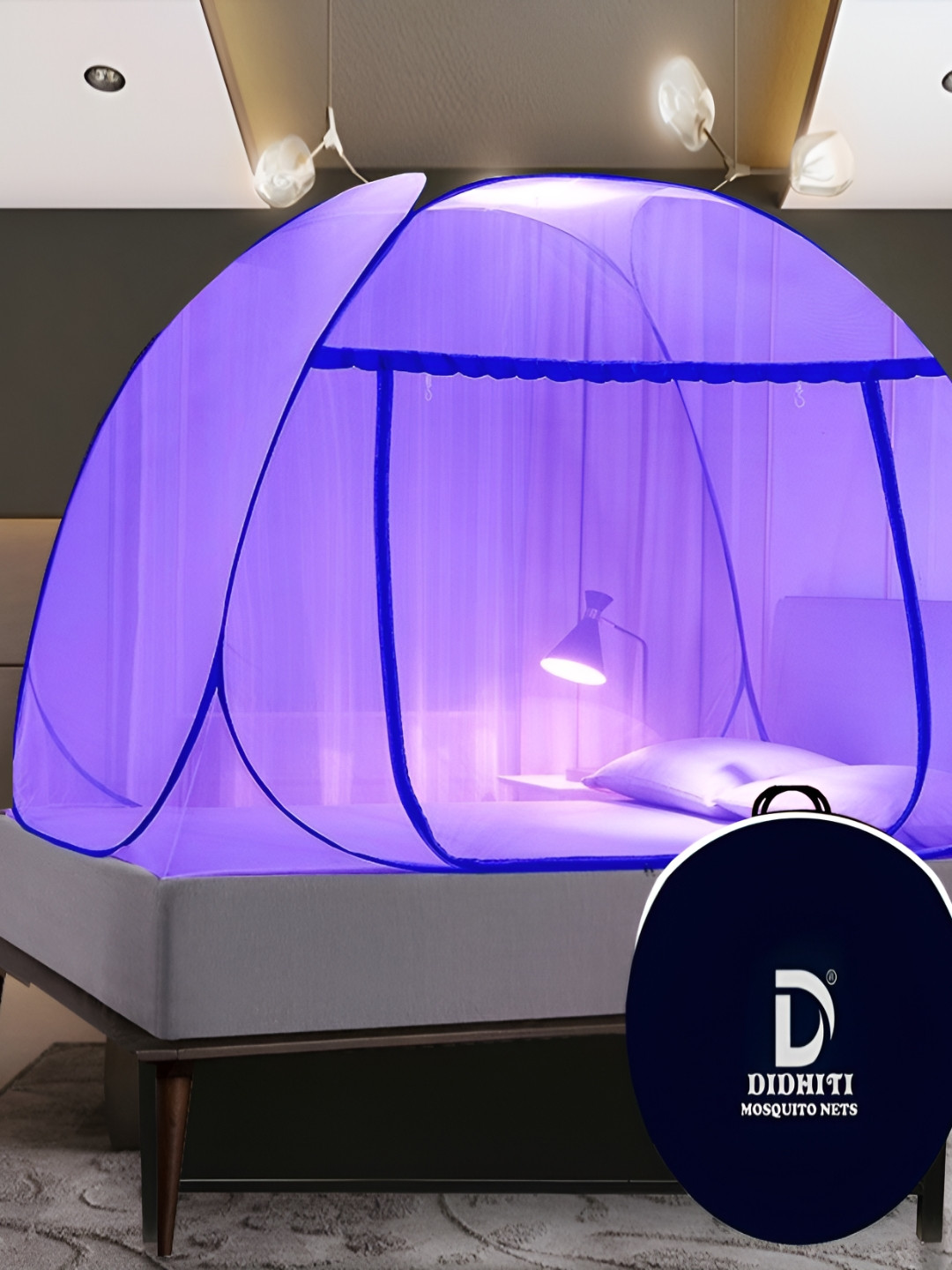 didhiti Purple Queen Size Tent Mosquito Net