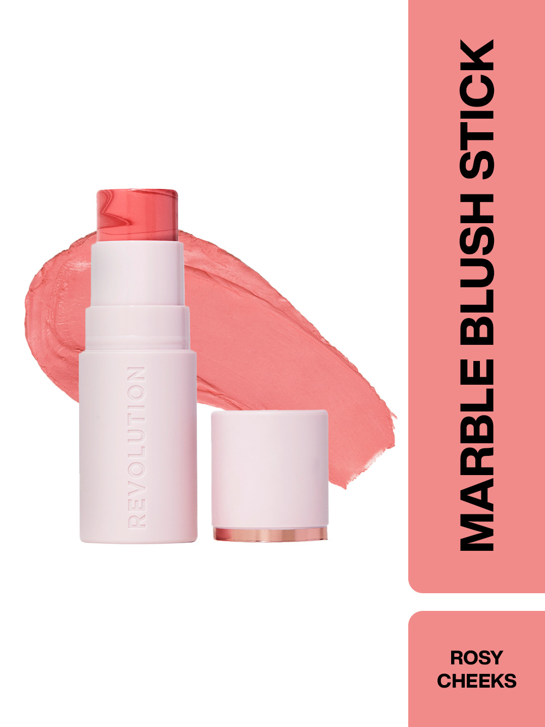 Makeup Revolution London Hydrating Marble Blush Stick - Rosy Cheeks