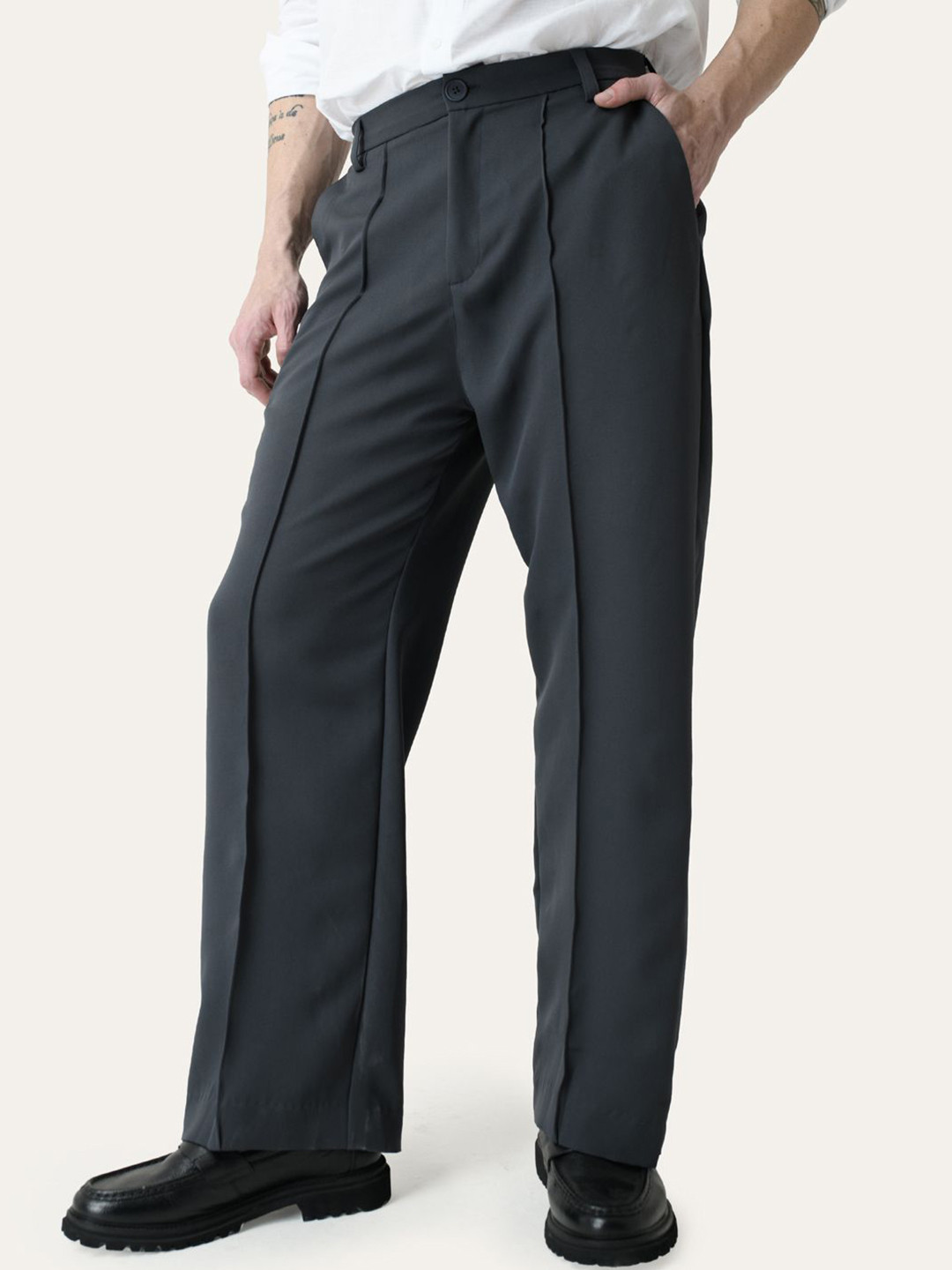 PERCH Men Relaxed Loose Fit Korean Pants