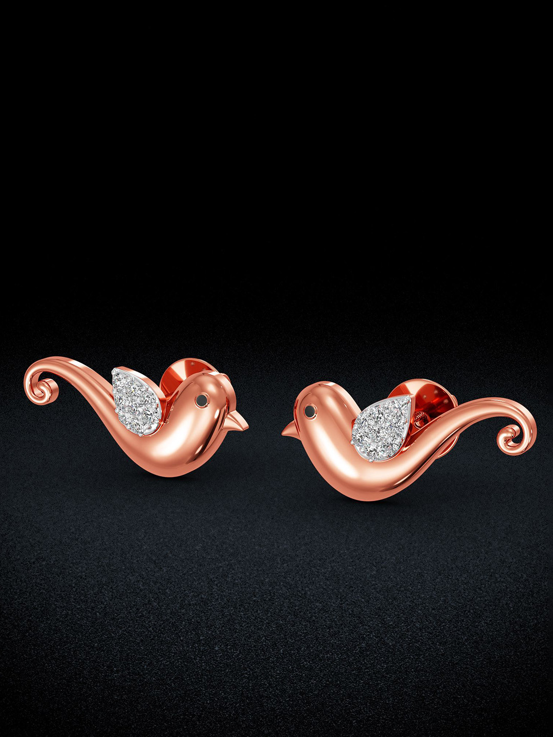 Joyalukkas Noble Bird Diamond Stud Earrings