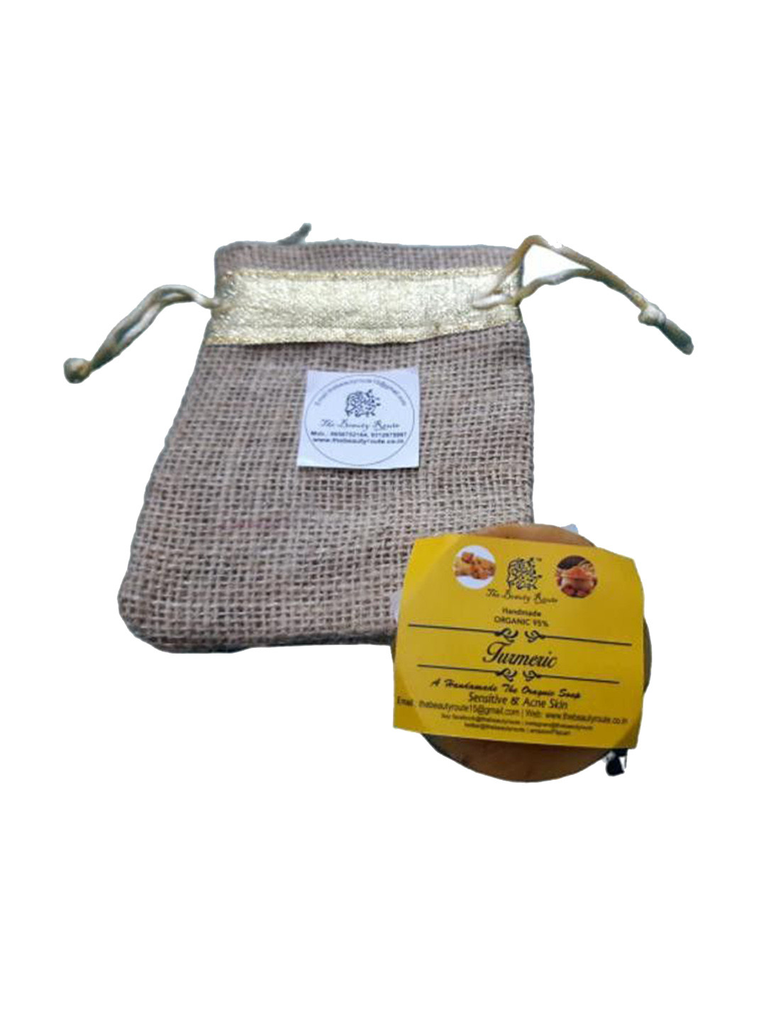 THE BEAUTY ROUTE Turmeric Soap - 100 g