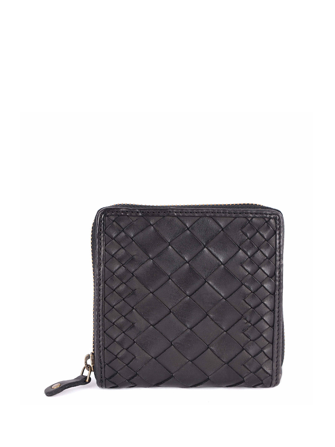 KOMPANERO Women Textured Short Zip Around Wallet
