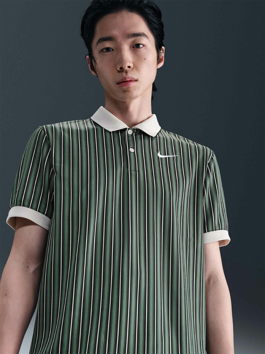 Nike Victory+ Men's Striped Dri-FIT Golf Polo T Shirt