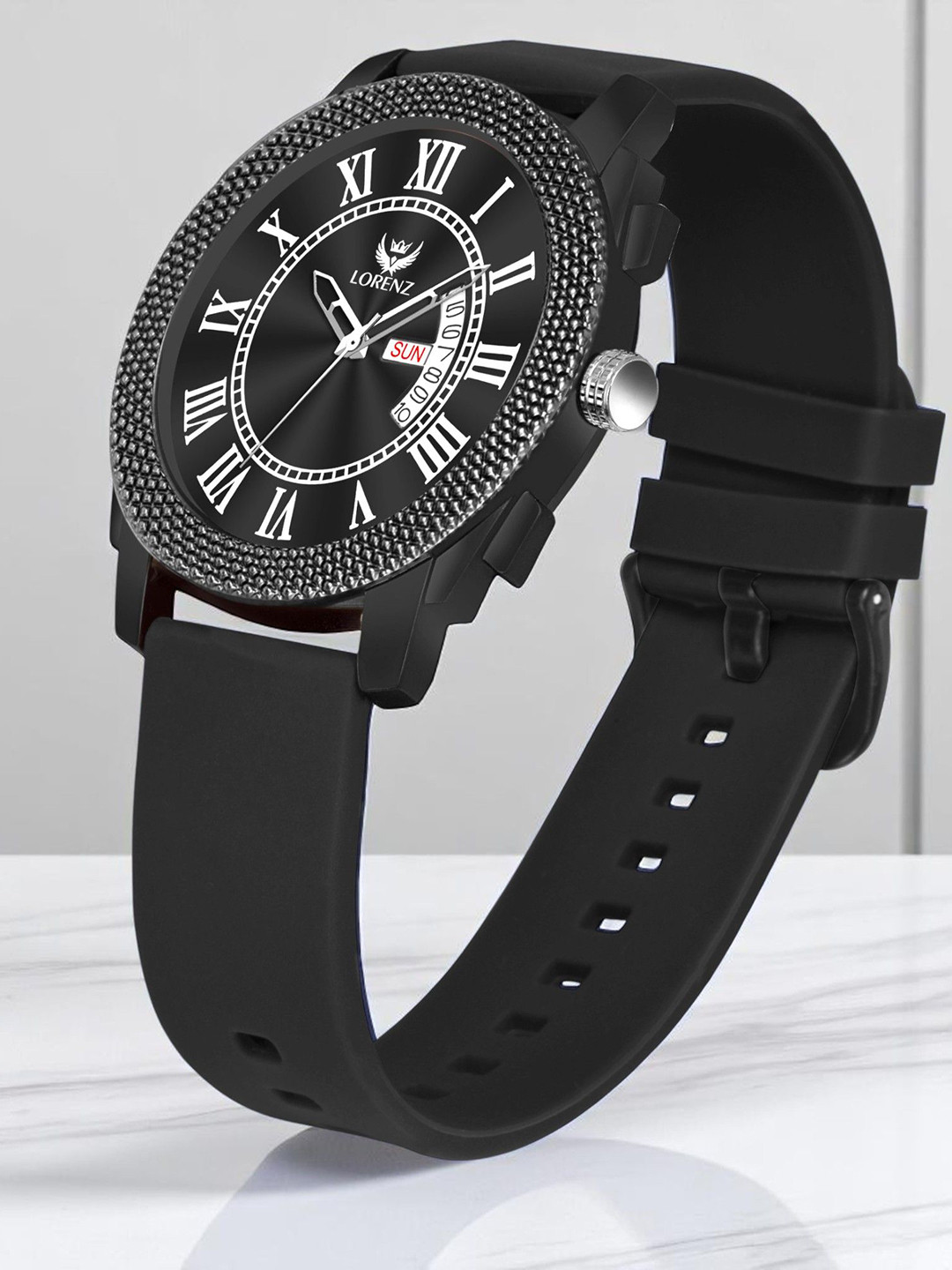 LORENZ Men Brass Dial & Regular Straps Analogue Watch MK-4094R